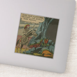 Adesivo histórias em quadrinhos de horror de idade do Our