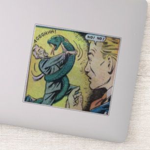 Adesivo histórias em quadrinhos de horror de safra com 40