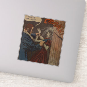 Adesivo Histórias em quadrinhos de horror de vinda   hist