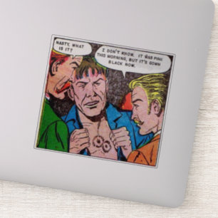 Adesivo Histórias em quadrinhos de horror de vinda   hist