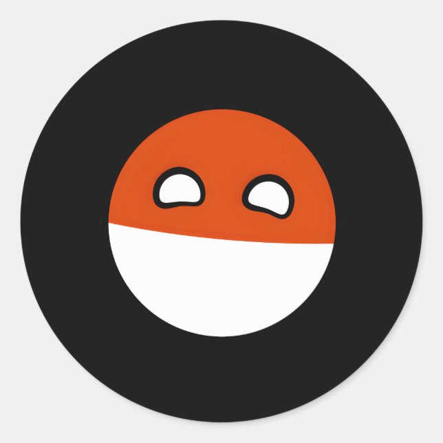 Adesivo Histórias em quadrinhos Polandball Countrybolas (Frente)