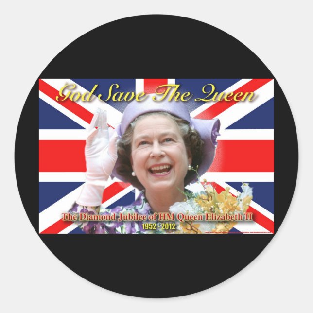 Adesivo HM Queen Elizabeth II Diamond Jubilee (Frente)