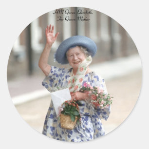 Adesivo HM rainha Elizabeth a Rainha-Mãe 1988