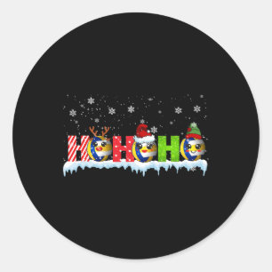 Adesivo Ho3 Papais noeis Engraçados De Reindeer De Xmas El