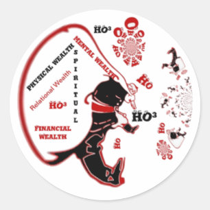 Adesivo HO³ Black Papais noeis Especiais de Riqueza Xmas a
