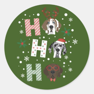 Adesivo Ho Ho Grande Dane Feliz Natal