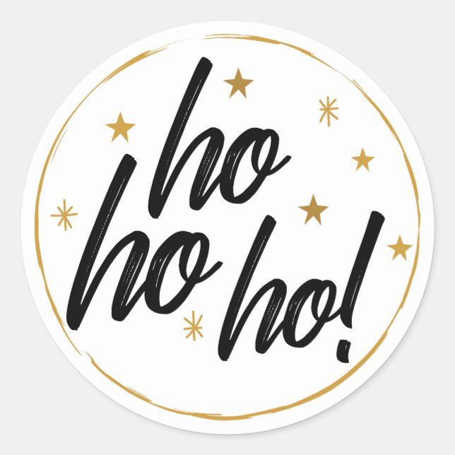 Adesivo Ho ho ho! Estrelas do ouro (Frente)