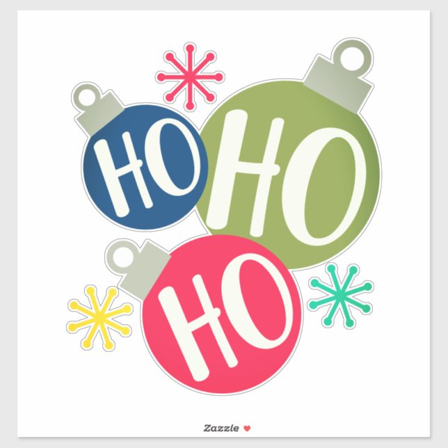 Adesivo Ho Ho Ho Festivo Natal Xmas Matando (Folha)