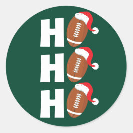 Adesivo Ho Ho Ho Football | Funny Christmas Season Humor