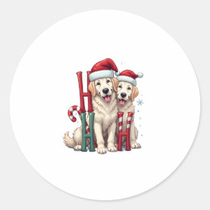 Adesivo Ho Ho Ho Grande Amante de Cães Pirenéus Natal Papa