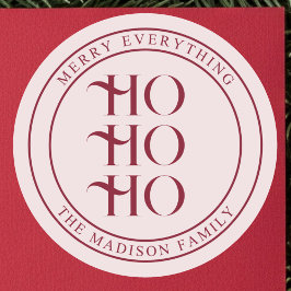 Adesivo Ho Ho Ho Natal Divertido Vintage