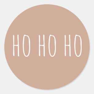 Adesivo Ho Ho Ho Natal. Luz Terracota Férias Papai Noel