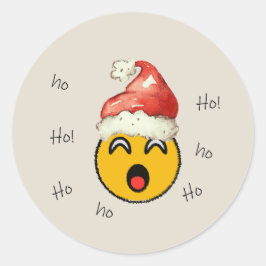 Adesivo Ho Ho Ho smiley santa