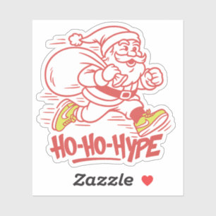 Adesivo "Ho-Ho-Hype - Papais noeis de Streetwear Sneaker
