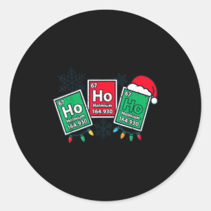 Adesivo Ho Ho Professor de Ciência Divertido Natal Química