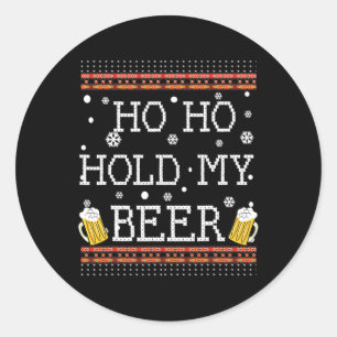 Adesivo Ho Ho Segure Minha Cerveja Natal Em Julho Suéter D