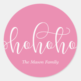 Adesivo Ho Ho White Script