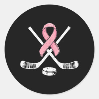 Adesivo Hockey com fita rosa e Cancer de madrugada