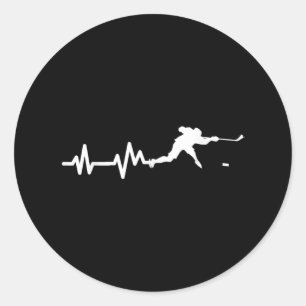 Adesivo Hockey com pulsação do jogador de hóquei