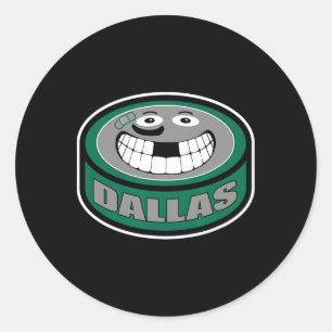 Adesivo Hockey Dallas Texas Criança Engraçada Adulto Disco