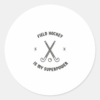 Adesivo Hockey de campo é minha superpotência