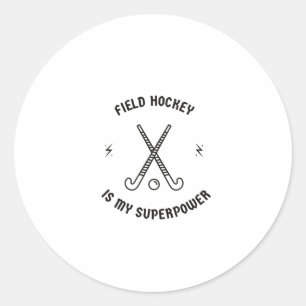 Adesivo Hockey de campo é minha superpotência