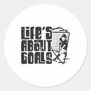Adesivo Hockey em Campo: A Vida é Sobre Objetivos (e Ists)