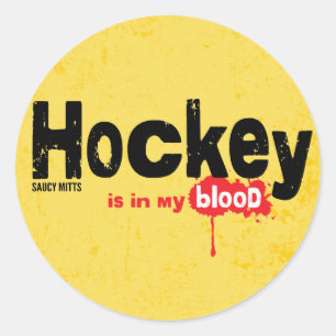 Adesivo Hockey está no Meu Sangue