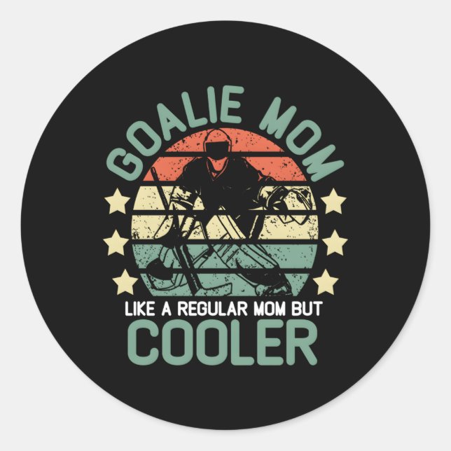 Adesivo Hockey Goalie Mãe Como Uma Mãe Normal Mas (Frente)