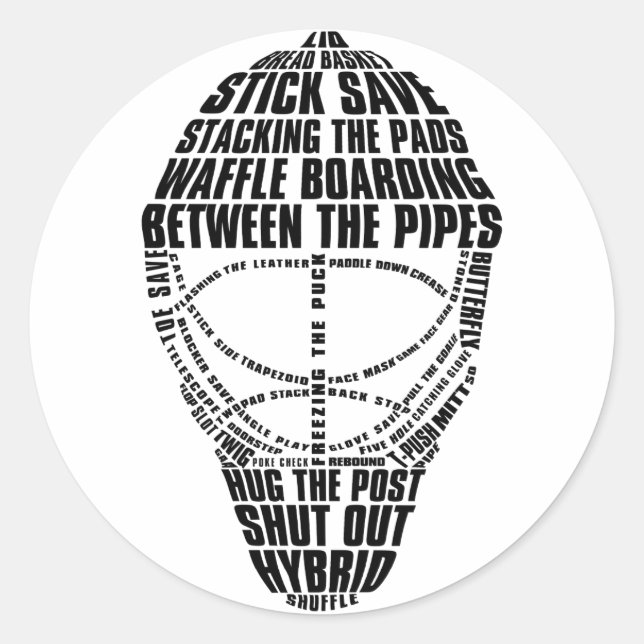 Adesivo Hockey Goalie Mask Stickers (Frente)