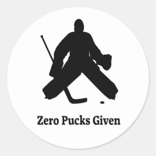 Adesivo Hockey Goalie Zero Pucks Dado