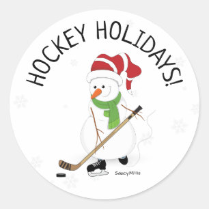 Adesivo Hockey Holidays Hockey Snowman Classic R
