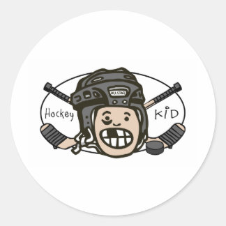 Adesivo Hockey Kid Black