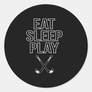 Adesivo Hockey Lover Comer, Dormir E Jogar Hóquei
