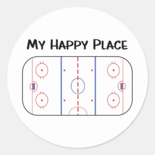 Adesivo Hockey My Happy Place