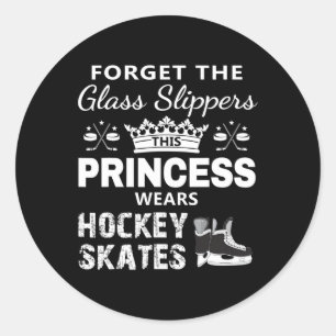 Adesivo Hockey para Meninas - Esta Princesa Veste Ska de H