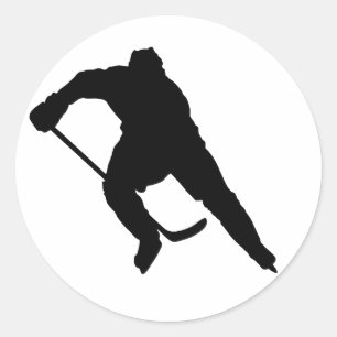 Adesivo Hockey-Player-Silhouette-1