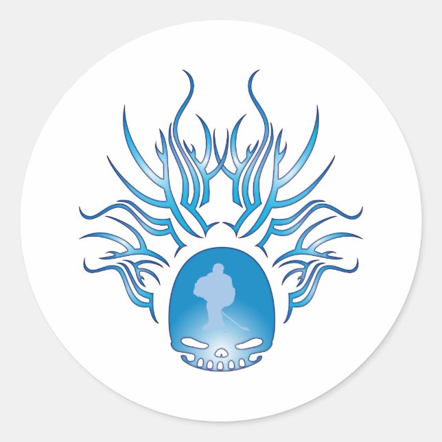 Adesivo Hockey Skull (Frente)