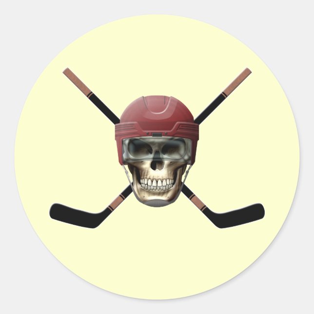 Adesivo Hockey Skull Helm (Frente)