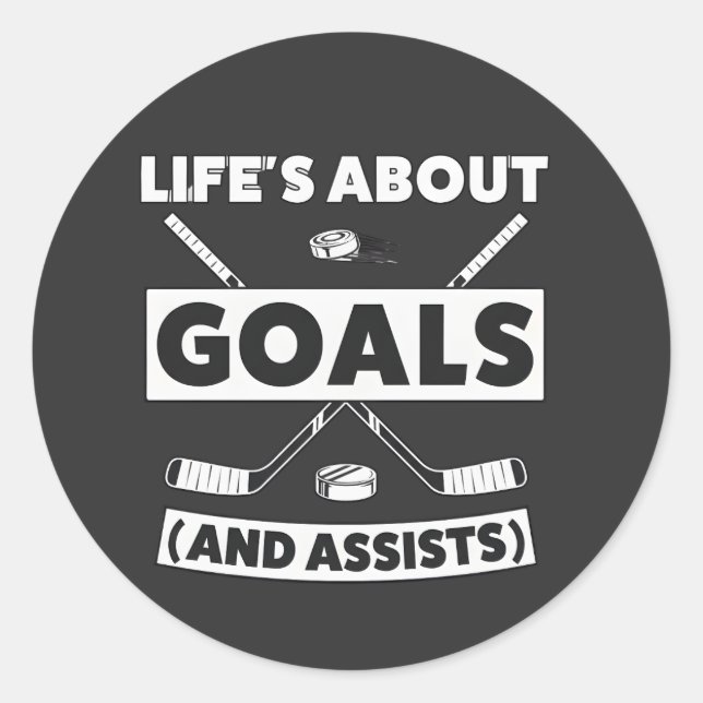 Adesivo Hockey Team Spirit Quote Tee (Frente)