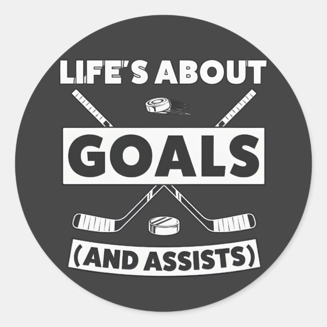 Adesivo Hockey Team Spirit Quote Tee (Frente)