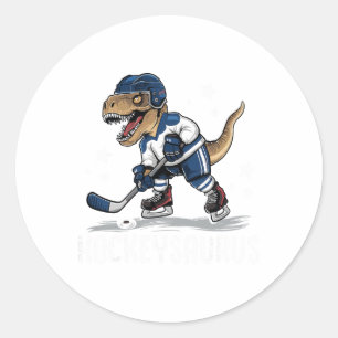 Adesivo Hockeysaurus Dinossauro Engraçado Hockey Crianças