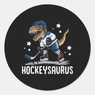 Adesivo Hockeysaurus Dinossauro Engraçado Hockey Crianças 