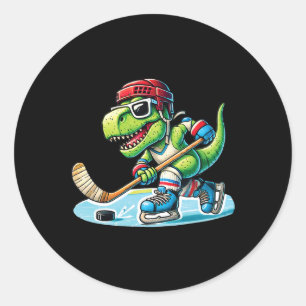 Adesivo Hockeysaurus Dinossauro Hóquei No Gelo Trex Menino
