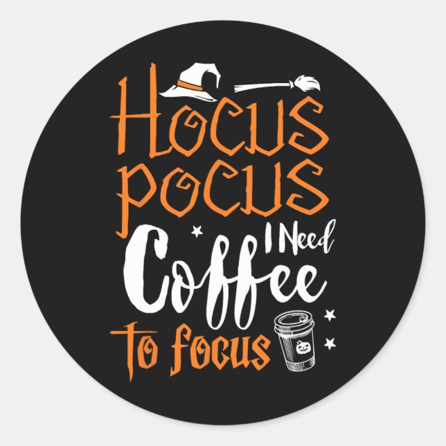 Adesivo Hocus Pocus Diy Halloween Costume (Frente)