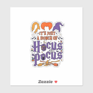 Adesivo Hocus Pocus Halloween Bruxas Caldeirão Vassoura Ga