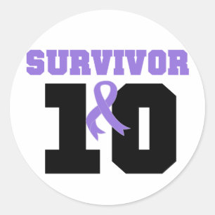 Adesivo Hodgkins Linfhoma Survivor 10 Anos