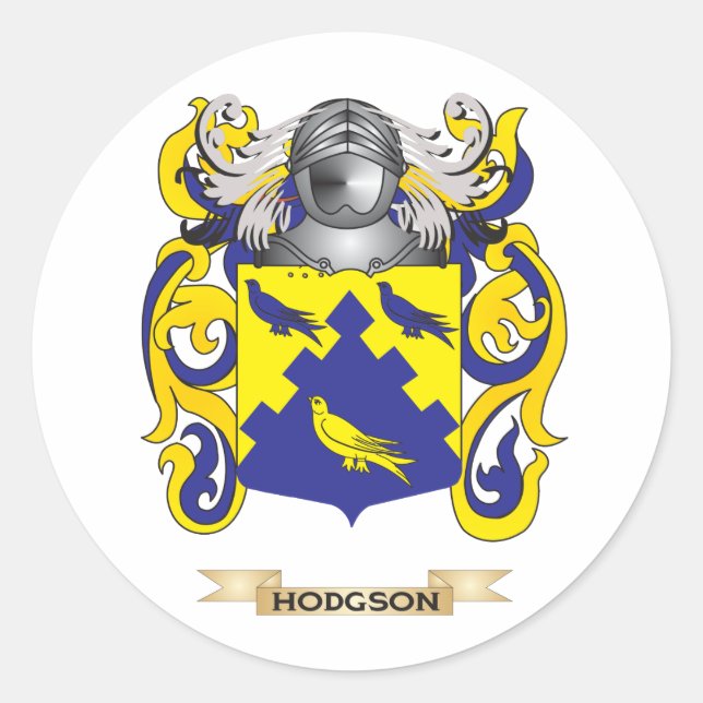 Adesivo Hodgson Casaco de Armas (Crest Familiar) (Frente)