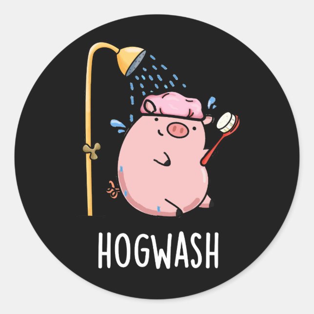 Adesivo Hogwash Funny Pig Dark Dark BG (Frente)