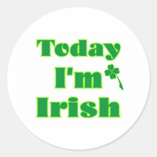 Adesivo Hoje eu sou irlandês